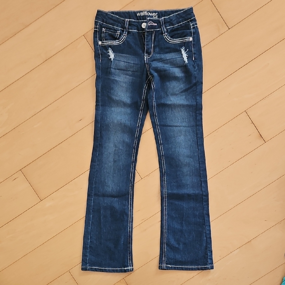 Wallflower Girl Dark Blue Boot Cut Jeans